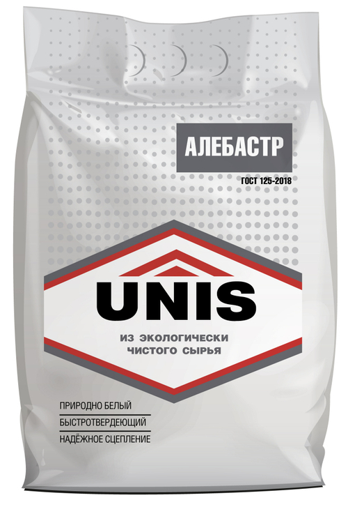 Гипсовый ремонтно-монтажный состав Unis АЛЕБАСТР 5 кг