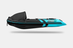 Надувная лодка GLADIATOR C330AL черно-бирюзовый