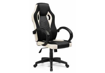 Офисное кресло Woodville Kard black, сream