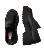 Кожаные мокасины Tommy Jeans - черный(EN0EN02320)