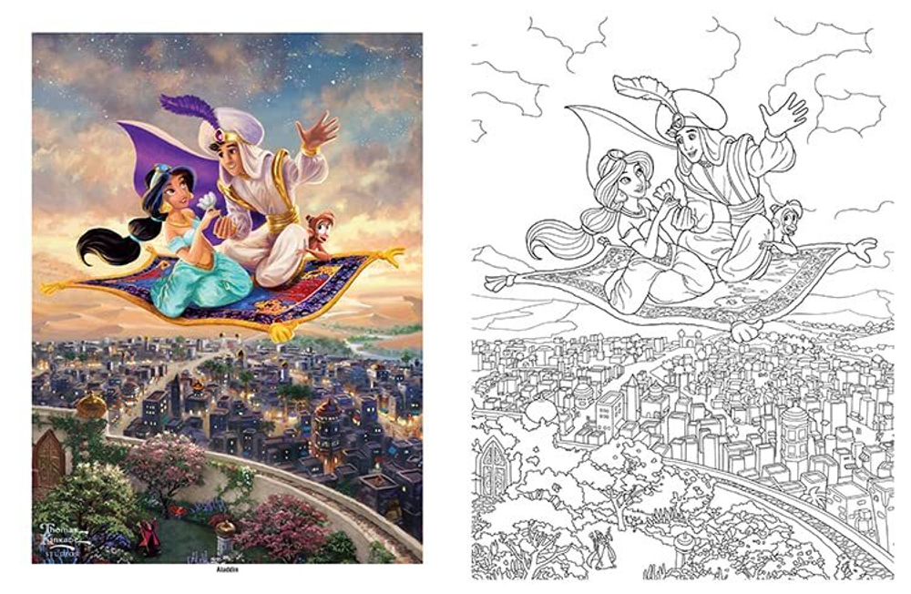 Disney Dreams Thomas Kinkade Disney Princess Coloring Book