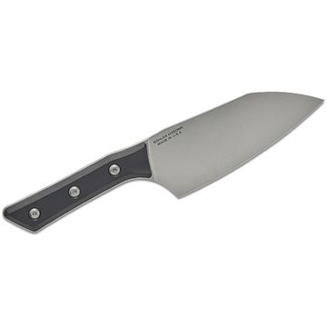 Нож кухонный Microtech Santoku 6 3200-10BK  с клинком из стали M390MK, рукоять G10