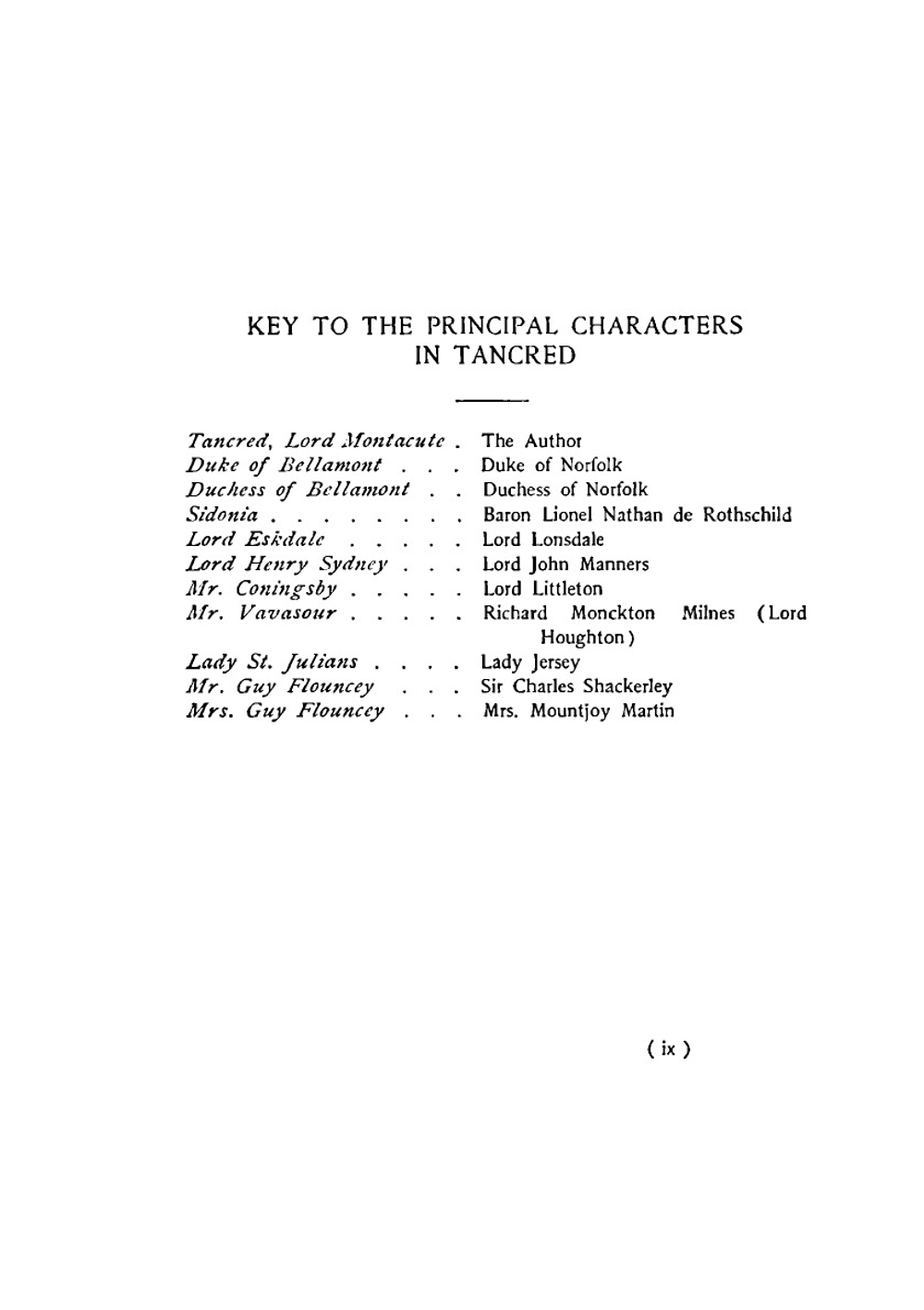 Tancred or The New Crusade | Disraeli Benjamin