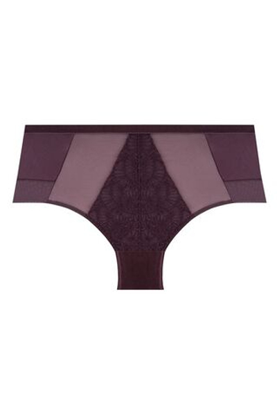 Трусики-слипы Daisy с завышенной линией талии (Размер: S) (Цвет: сливовый)