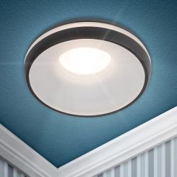 Светильник встраиваемый декоративный ЭРА DK100 BK под лампу MR16 GU5.3 черный | Декоративные встраиваемые светильники