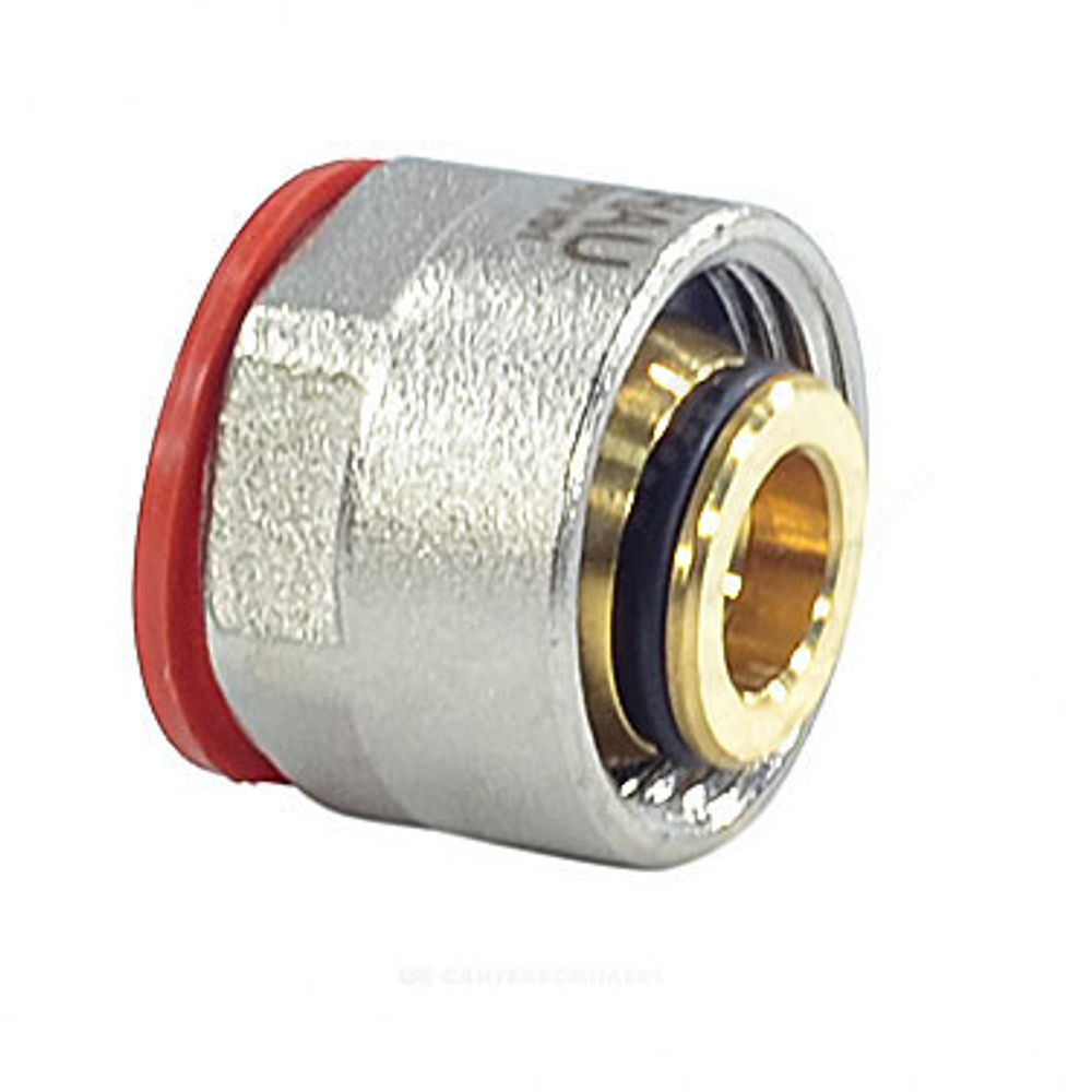 Соединитель для PE-X труб обжим Дн 14х3/4" под евроконус ВР RAUTHERM S Rehau 12460441001