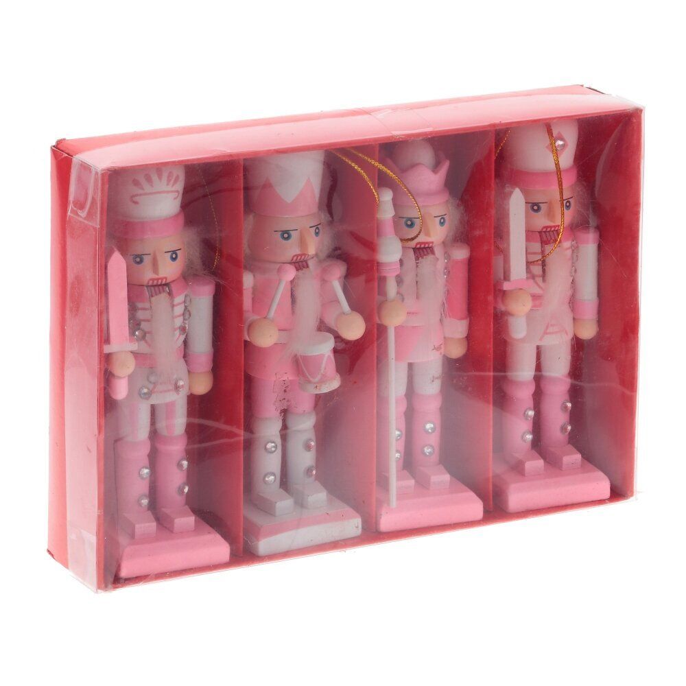 GAEM Набор из 4шт Украшение новогоднее "Щелкунчик", L19 W4 H13,5 см