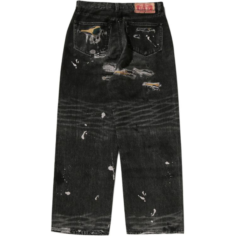 A Bathing Ape Bathing Ape Jeans All Cotton Брюки Zip Closure 0zxjnmx30350q