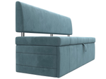 Диван кухонный прямой Стоун, Бирюзовый, Велюр, 107237
