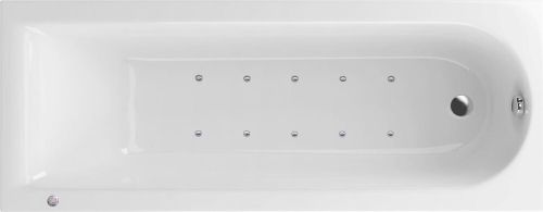 Акриловая ванна Excellent Actima Aurum Aero 170х70 см WAEX.AUR17.AERO.CR с аэромассажем, белая