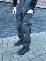 Костюм горка 6 флис / осень-зима / чёрный питон