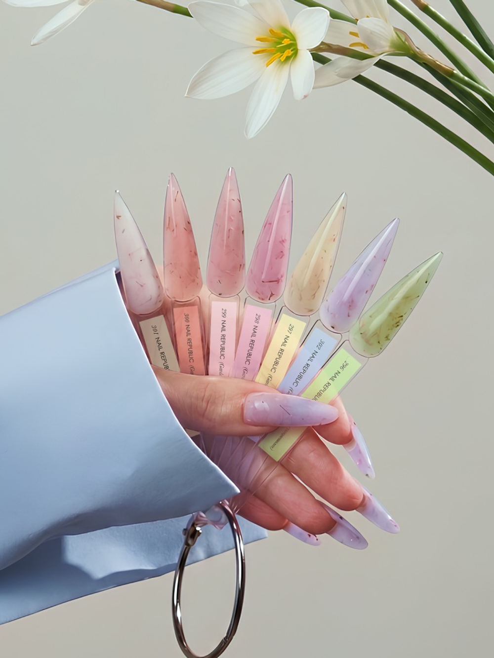 Гель с сухоцветами Garden Nail Republic №298, 15 гр