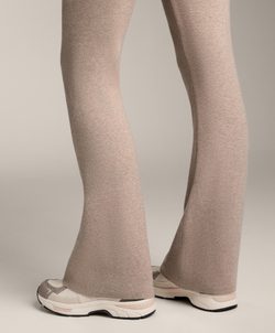 OYSHO Расклешенные трикотажные брюки, серо-коричневый