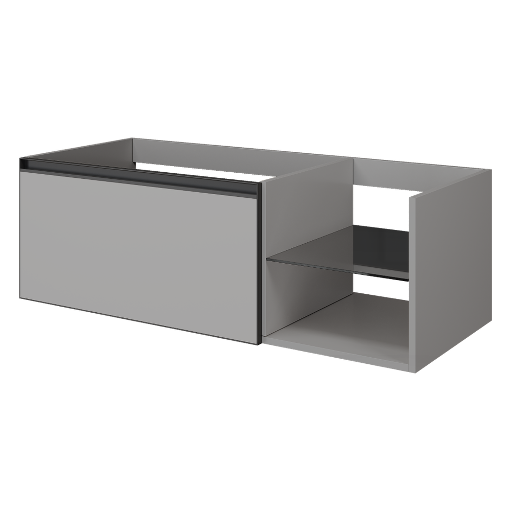 Armadi Art QUATRO 6 120см (80+40) тумба LUNA профиль ANTHRACITE