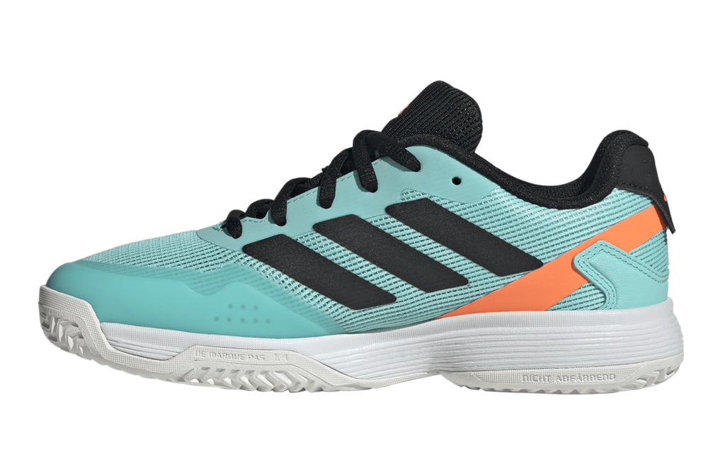 Детские теннисные кроссовки Adidas Ubersonic K - flash aqua/core black/lucid orange