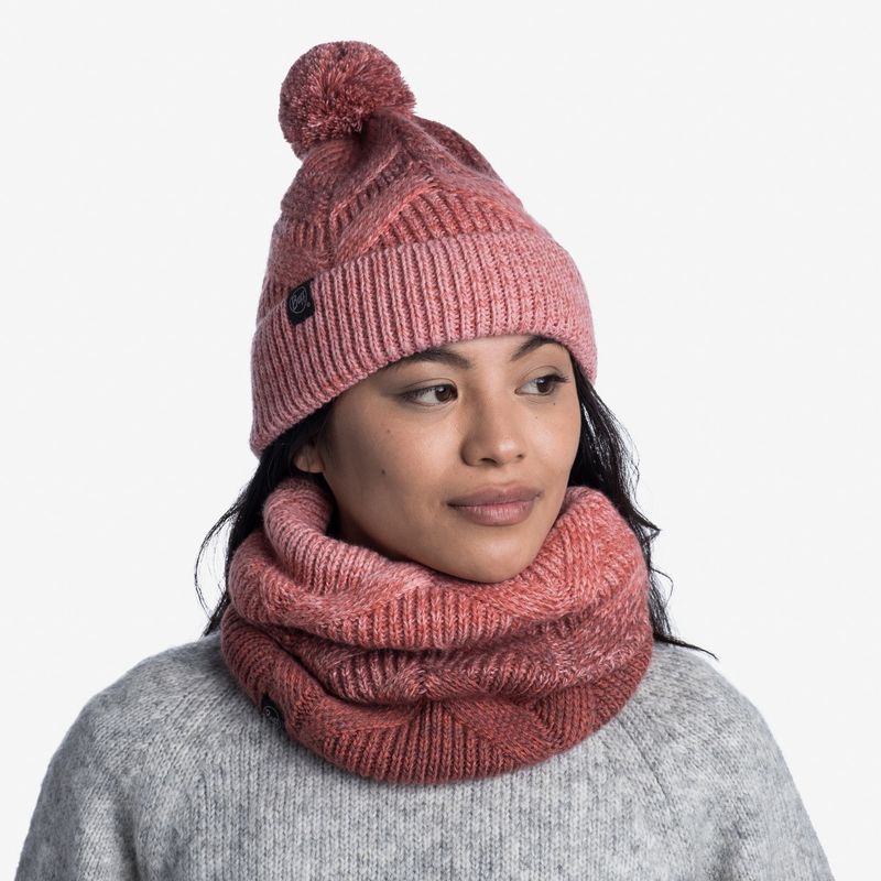 Вязаный шарф-труба с флисом Buff Neckwarmer Knitted Polar Masha Blossom Фото 4