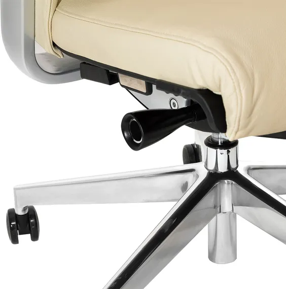 Эргономичное кресло Match HB, бежевая кожа | Bartoli Design