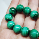 Малахит природный, бусина шар 12мм, штучно