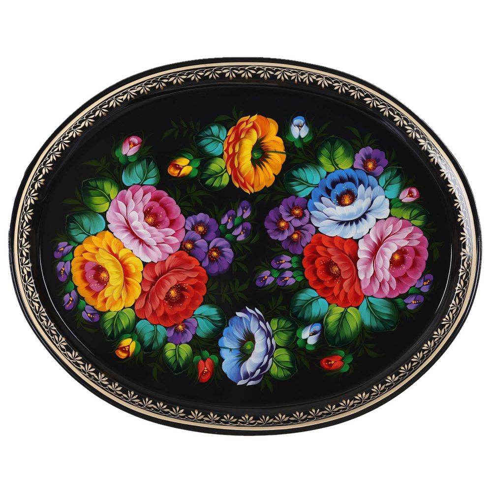 Zhostovo metal tray A26D07042555