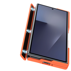 Чехол матовый полупрозрачный оранжевого цвета с MagSafe для Samsung Z TriFold, серия Expn Series Magnetic от Dux Ducis