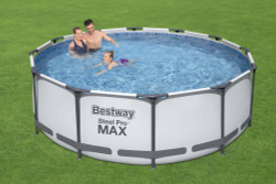 Каркасный бассейн Bestway 366х122 см + фильтр-насос 2006 л/ч, тент, лестница (56420 BW)