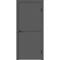Купить Межкомнатная дверь ПЭТ Альтекс-1 графит кромка Al чёрная