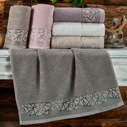 Полотенце махровое "АВТ. GLASS" TWO DOLPHINS, 100% хлопок, Турция.