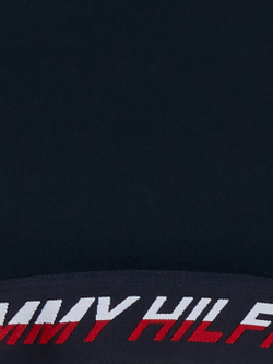 ТОП теннисный Tommy Hilfiger Mid Intensity Tape Racer Bra - desert sky split logo tape