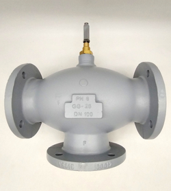 Клапан трёхходовой Honeywell Ду100 DN100 V5015A1151 Kvs-140 PN6