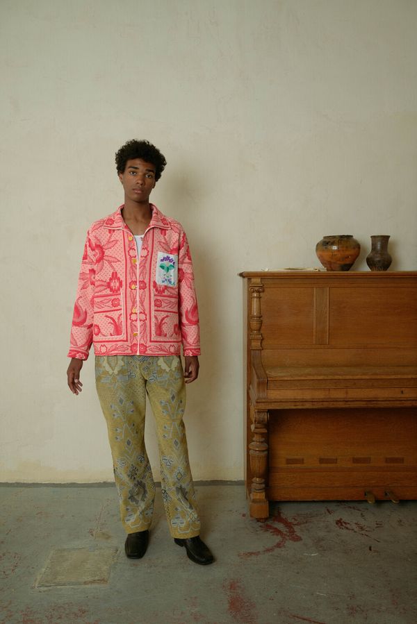 Куртка с Цветами / One's Early Days розовая - фото 3