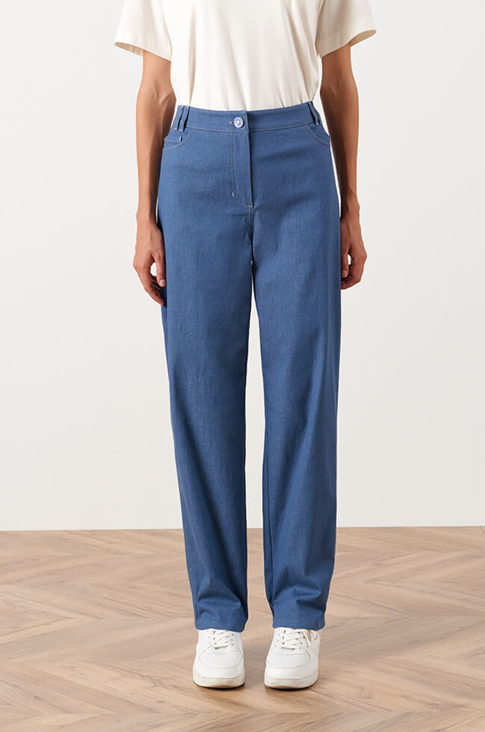 31033 Брюки женские (сине-голубой джинс)