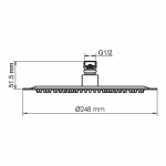 Душевая система WasserKRAFT Ems 7600 SET2847 золото