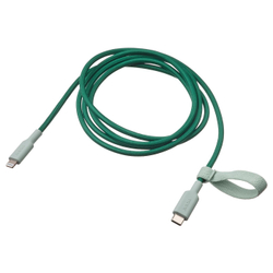 IKEA LILLHULT  (ИКЕА ЛИЛЛХУЛТ)  -  USB-C - Lightning, зеленый, 1,5 м