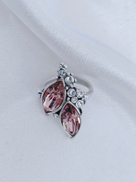 "Патта" кольцо в серебряном покрытии из коллекции "Экзотика" от Jenavi