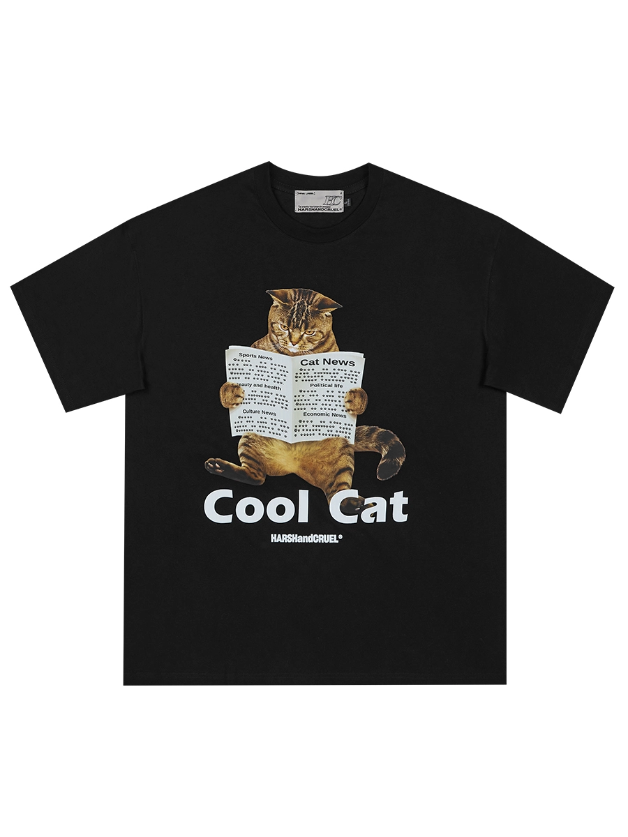 Футболка HARSHandCRUEL "Cool Cat" Oversized Tee