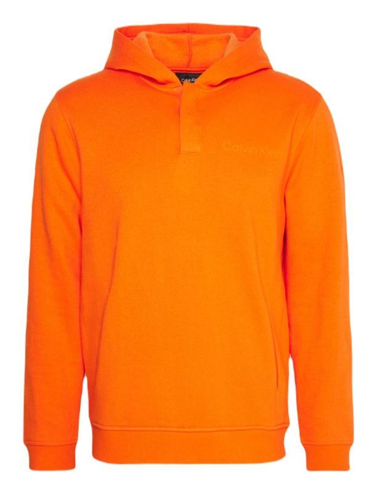 Мужская теннисная кофта Calvin Klein PW Hoodie - red orange