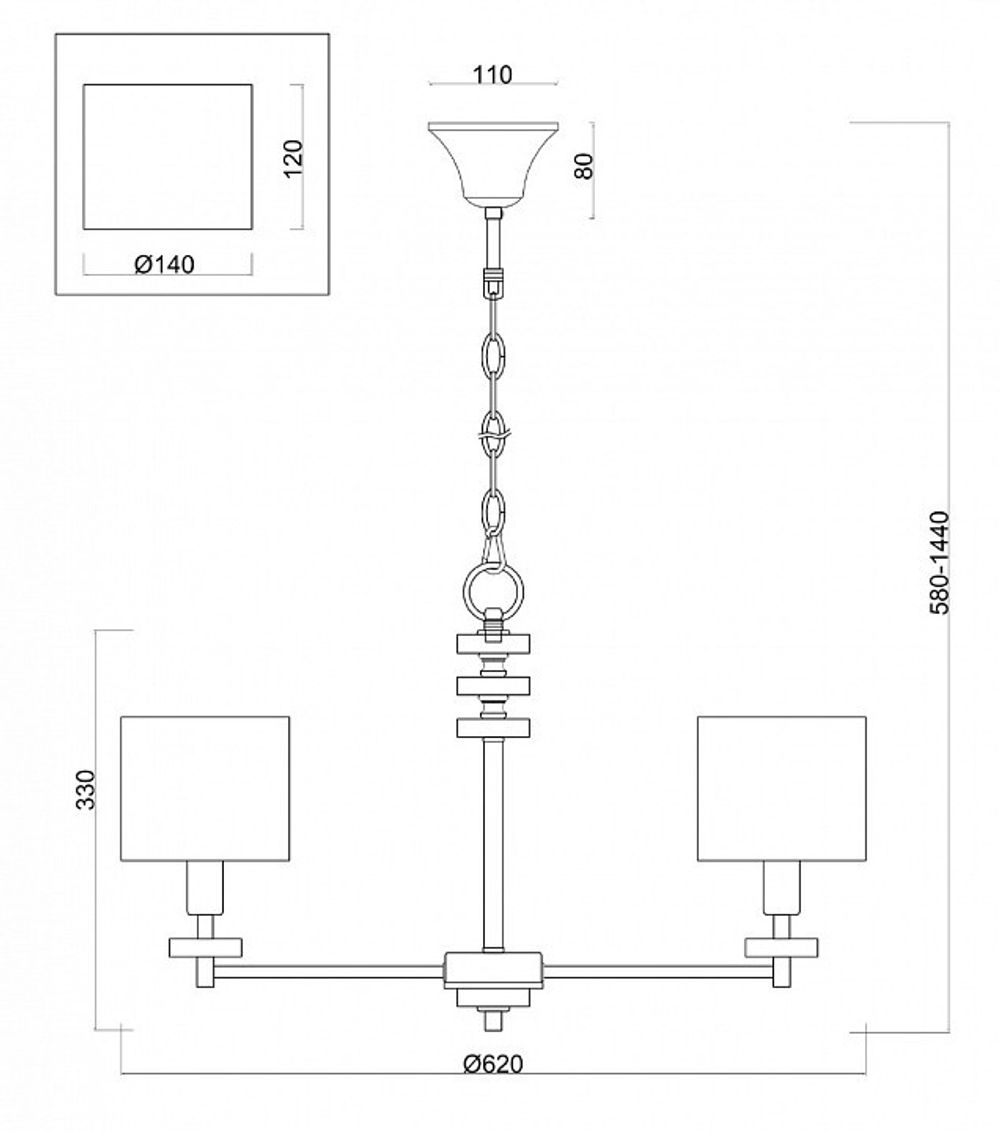 Подвесная люстра Freya Tiana FR5015PL-05G