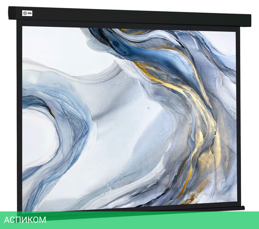 Проекционный экран Cactus CS-PSW-180X180-BK черный