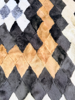 Покрывало меховое ковер из шкуры овчины