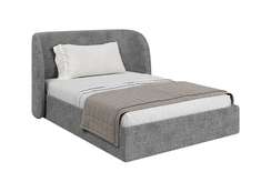 Кровать двуспальная Classic 140 см (серый, рогожка)