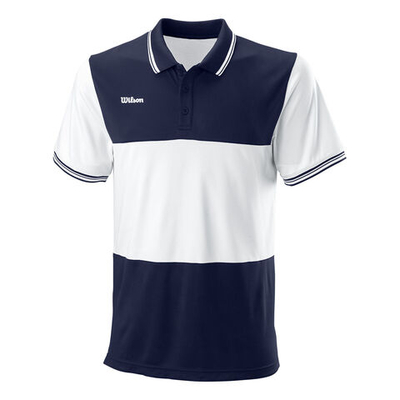 Мужское теннисное поло Wilson Polo Men - Dark Blue, White