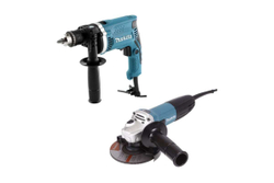 Набор сетевого инструмента Makita DK0123 (ударная дрель HP1630 + УШМ GA5030)