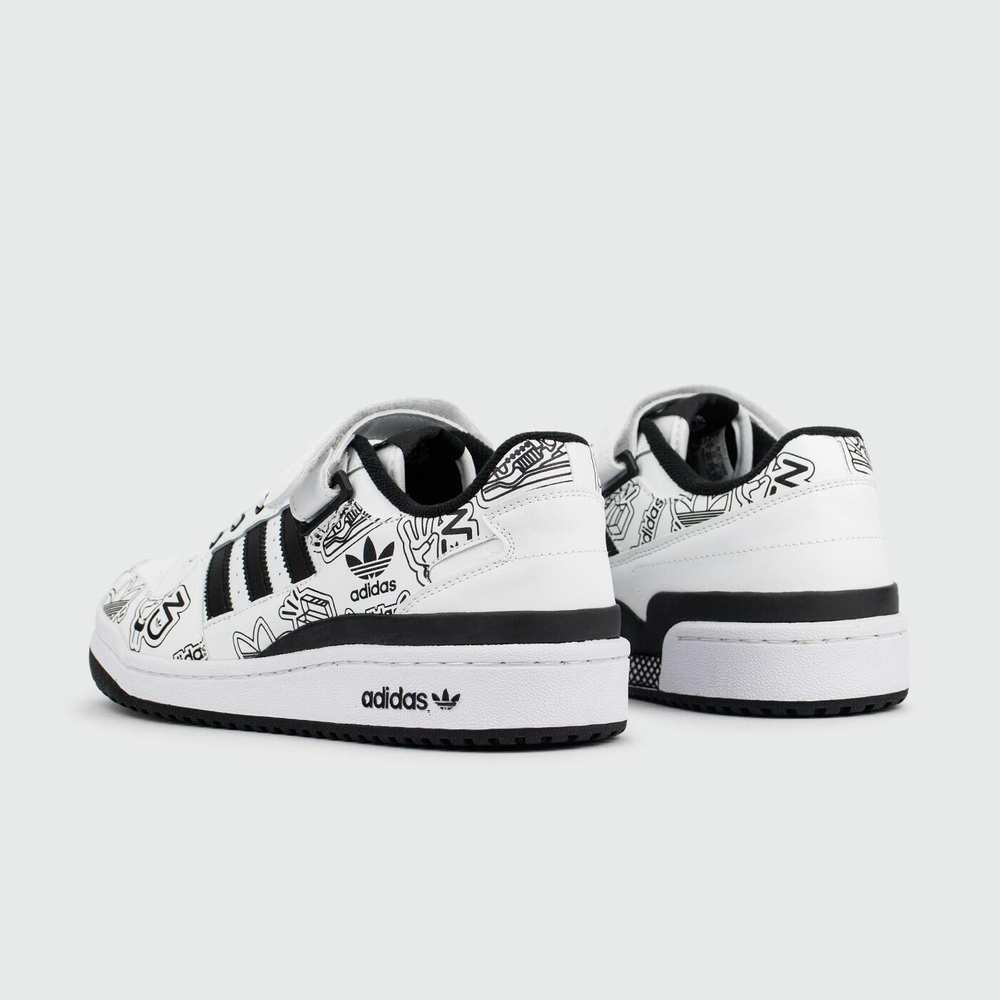Кроссовки Adidas Forum 84 Low OG White Black Logo