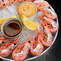 Северные креветки 70/90 (варено-мороженные)