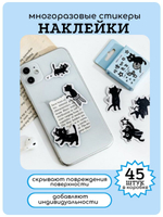 Наклейки для творчества многоразовые Котики