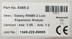 Модуль расширения Honeywell E485-2 Galaxy RS485 на 2 линии, Вер s/w: 1.00 h/w: 1.2