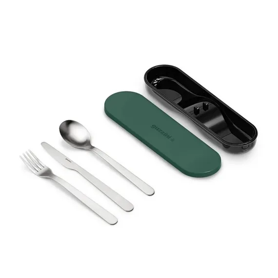 Набор из ланч-бокса и приборов store &amp; go, зеленый