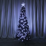 Ёлка светодиодная «Млечный путь» 180 см, ПВХ черный, цвет свечения-Белый (247 веток) (T1050B-180)