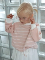 Розовый свитшот для девочки в школу