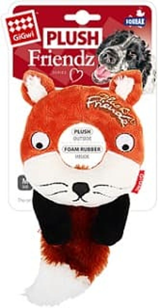 GiGwi 75402 Игрушка Лиса с пищалкой 14см